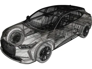 Citroen DS4 (2021) 3D Model preview