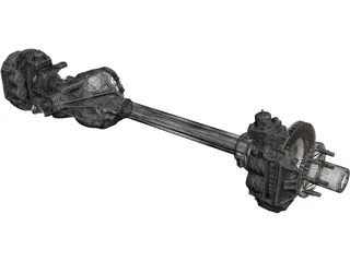 Dana 60 HP Axle 3D Model preview