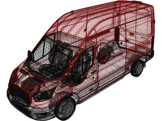 Ford Transit (2021) 3D Model preview