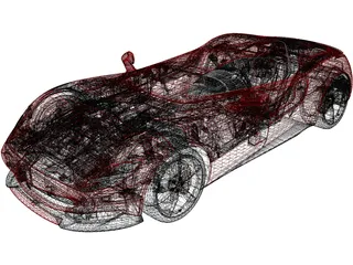 Ferrari SP1 Monza (2019) 3D Model preview