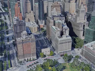 New York City, Lower Manhattan, USA (2021) 3D Model preview