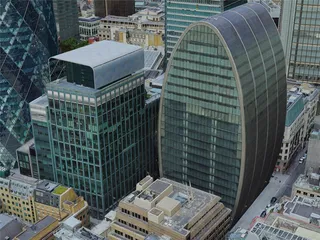 London City, UK (2021) 3D Model preview