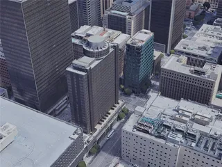 Los Angeles City, USA (2021) 3D Model preview
