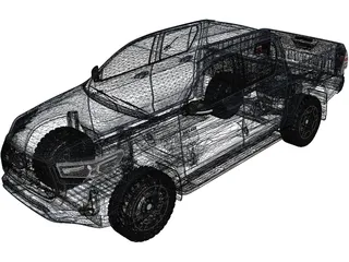 Toyota Hilux G6 2.8 (2022) 3D Model preview
