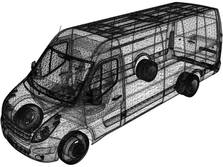 Renault Master L2H4 (2011) 3D Model preview