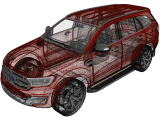 Ford Everest Concept (2013) 3D Model preview