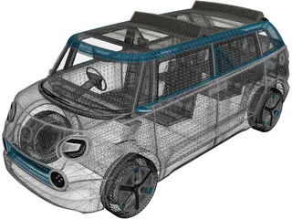 Daihatsu Wai Wai Concept (2019) 3D Model preview