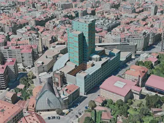 Vigo City, Spain (2021) 3D Model preview