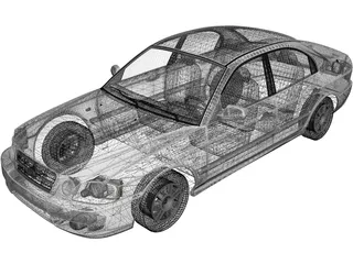 Kia Magentis (2002) 3D Model preview