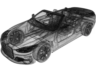 MBW 4-Series Convertible (2021) 3D Model preview