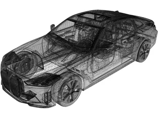 BMW i4 (2022) 3D Model preview
