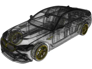 BMW M5 CS (2022) 3D Model preview