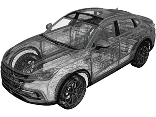 Changan CS85 Coupe (2019) 3D Model preview