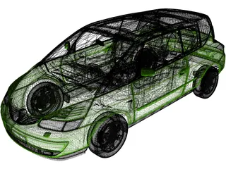 Renault Avantime (2001) 3D Model preview
