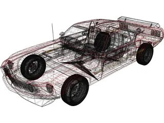 Ford Mustang Mach 1 (1969) 3D Model preview