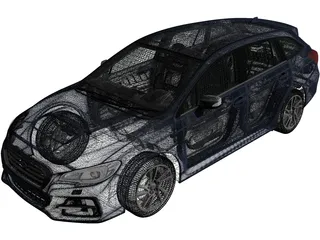 Subaru Levorg GT-S Eyesight (2015) 3D Model preview