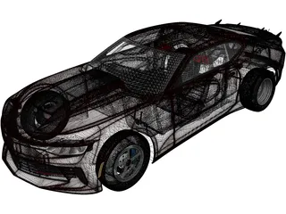 Chevrolet Camaro COPO (2016) 3D Model preview