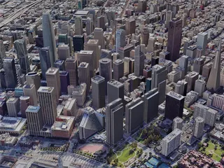 San Francisco City, USA (2022) 3D Model preview