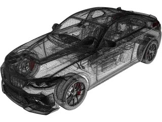 BMW M2 CS (2020) 3D Model preview