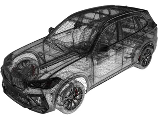 BMW X5M Competition (2020) 3D Model preview