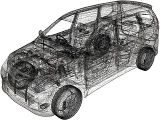 Toyota Avanza (2006) 3D Model preview