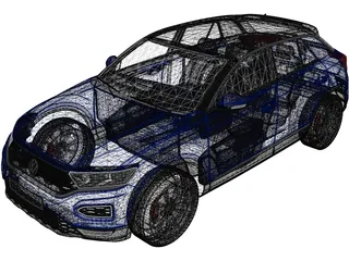Volkswagen T-Roc 3D Model preview