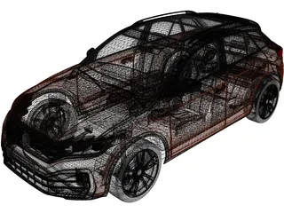 Volkswagen T-Roc R-Line 3D Model preview