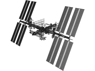 International Space Station 3D Model preview