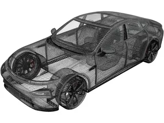 Xpeng P7 (2020) 3D Model preview
