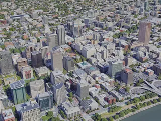 Portland City, OR, USA (2022) 3D Model preview