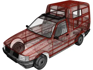 Fiat Fiorino (1988) 3D Model preview