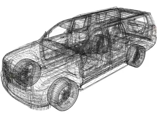 Chevrolet Suburban (2015) 3D Model preview