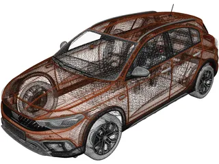 Fiat Tipo Cross (2021) 3D Model preview