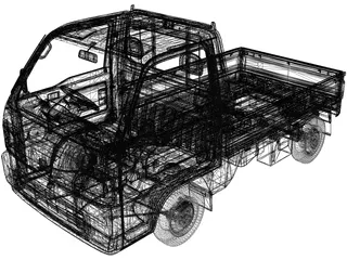 Honda Acty 3D Model preview