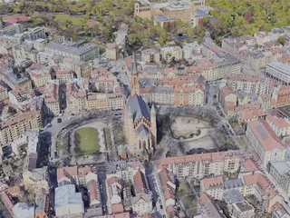 Munich (München) City, Germany (2022) 3D Model preview