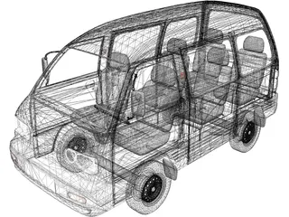 Daewoo Damas (2013) 3D Model preview