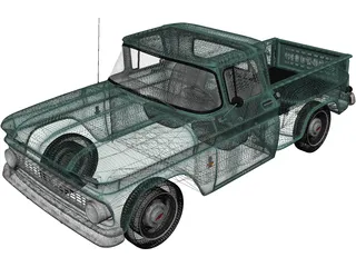 Chevrolet C10 (1963) 3D Model preview
