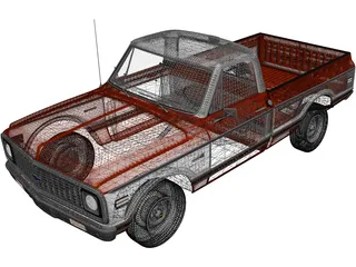Chevrolet C10 Cheyenne (1971) 3D Model preview