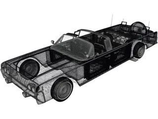 Lincoln Continental (1961) 3D Model preview