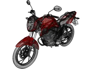 Honda Fan 160 3D Model preview