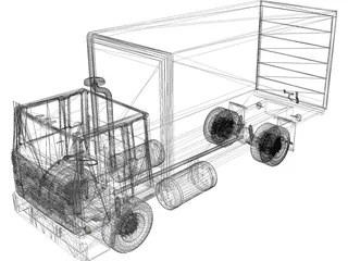 Moving Van 3D Model preview
