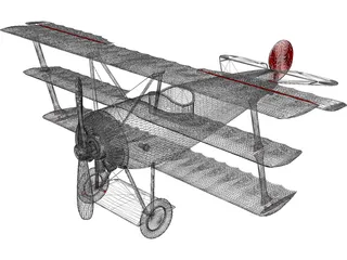 Fokker Dr.I Triplane 3D Model preview