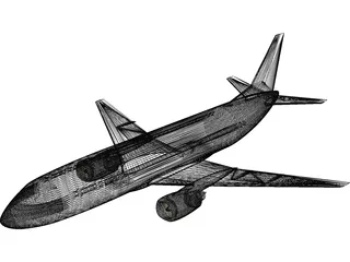 Boeing 737-300 3D Model preview