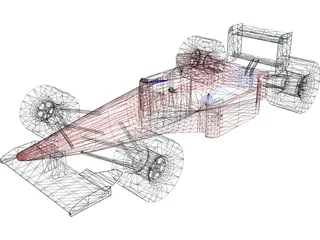 Formula 1 Car 3D Model preview