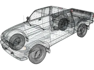 Mazda Pickup (1999) 3D Model preview