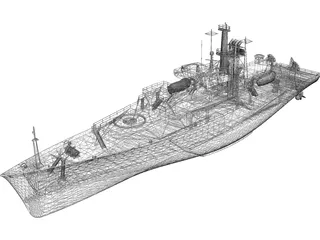 Survey Vessel 3D Model preview