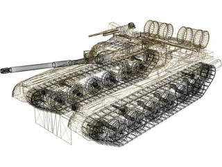 T-80 3D Model preview
