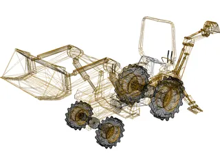 Tractor 3D Model preview