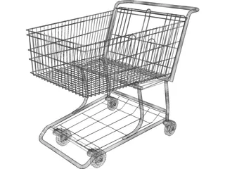 Shopping Cart 3D Model preview