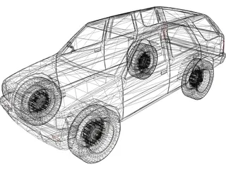 Isuzu Rodeo (1992) 3D Model preview